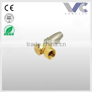 Frankever High Performance 9.5MM Female Angle Plug Gold Plated or Nickel Angle Plated Plug thumbnail-1
