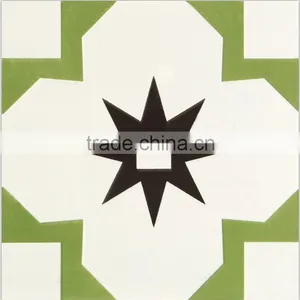 200*200mm Green Color Mexican Ceramic Decorative Floor Tile thumbnail-4