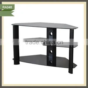 Western-style New Design Back Black High Glossy Glass Led tv Stand thumbnail-1