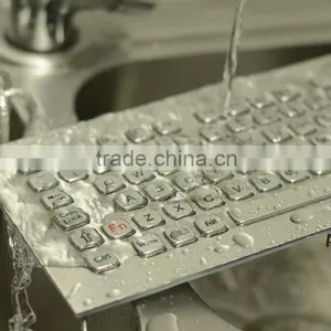 Compact Format IP65 Metal Keyboard With Trackball and Function Keys thumbnail-1