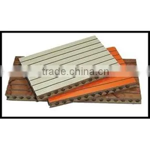 Sound Insulated Wooden Grooved Acoustic Board Interior Wall Panel thumbnail-1