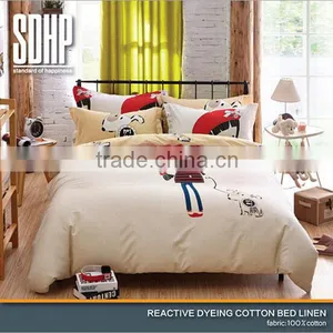 100% Best Cotton Fashion Reactive Printing China Supplier Bedding Sets thumbnail-6