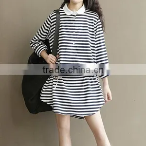 D82546f 2016 Newest Lady Summer Stripes Dresses Plus Size Maternity Dress thumbnail-3