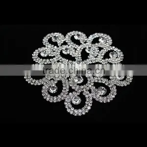 2015 Wholesale Crystal Embellishments Rhinestone Applique for Wedding Dress thumbnail-2