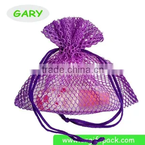 Wholesales Mesh Cosmetic Bag Drawstring Mesh Bag thumbnail-1
