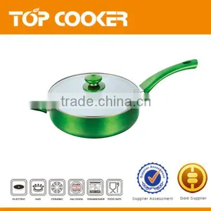 Aluminium Deep Fry Pan With Lid thumbnail-1