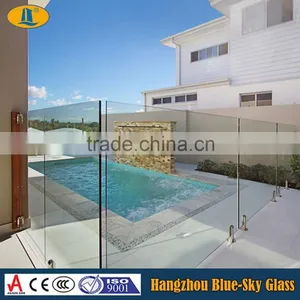 LT 8mm 10mm 12mm Clear Toughened Glass for Fence Panels thumbnail-4
