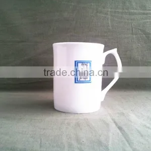 White Ceramic Bone China Ceramic Coffee Mug With Handle thumbnail-4
