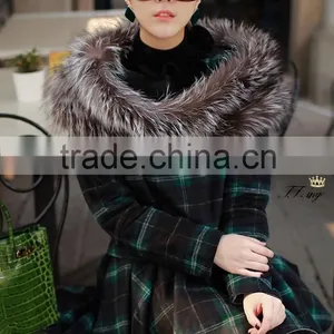 New Style Real Sliver Fox Fur Scarf/high Fashion Shiny Style Fur Scarf for Ladies thumbnail-5