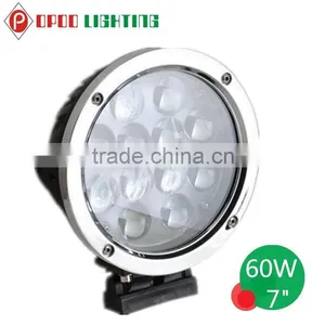 New Auto Spare Parts 60W Led Work Light, 7" Round 4D 60W Led Work Light thumbnail-1