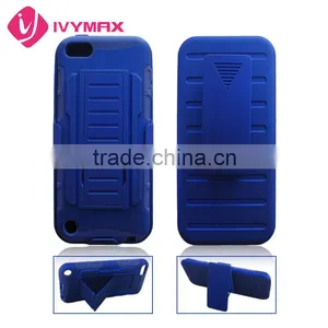 Shell Holster Case With Kickstand for Apple IPod 5 thumbnail-1