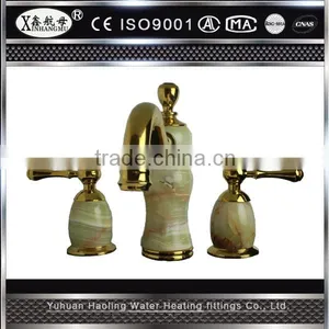 Hot Sale Kitchen Faucet Antique Brass Swivel Bathroom Basin Sink Mixer Tap Double Handle thumbnail-4