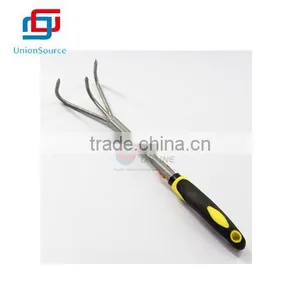 Garden Tool Claw Rake With Handle thumbnail-1