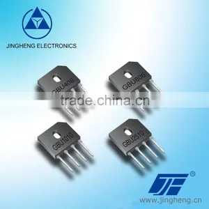 GBU401 Thru GBU410 4A Bridge Rectifier With GBU Package thumbnail-1