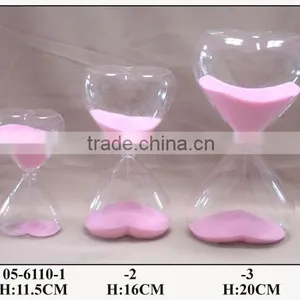 (05-6110)pink Kiss Heart Sand Clock thumbnail-1