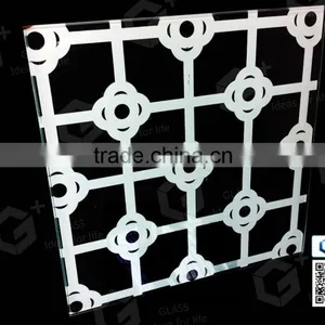 Ceramic Silkscreen Glass Tempered Clear Glass thumbnail-1