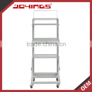 Powder Coating Silver Moving Shelves Used to Market thumbnail-2