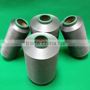Anti Bacterial Textured Polyester Nano Silver as Medication, Silver Yarn Spinning thumbnail-1