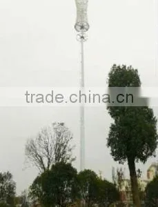 Telecom Steel Round Tubular Pole Mast thumbnail-1