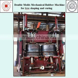 Double Molds Mechanical Rubber Machine for Tyre Shaping and Curing thumbnail-1