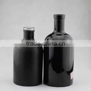 Custom Made Boston Bottles Wholesale Electroplating Bottles Black Gloss Bottle thumbnail-4
