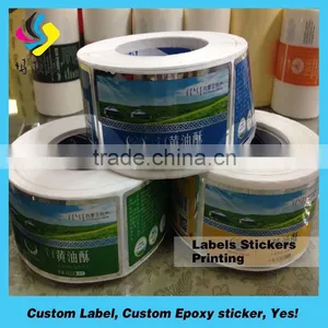 Printing Custom Self Adhesive Logo Stickers,Customized Matte Laminated Adhesive Labels for Plastic Bags thumbnail-4