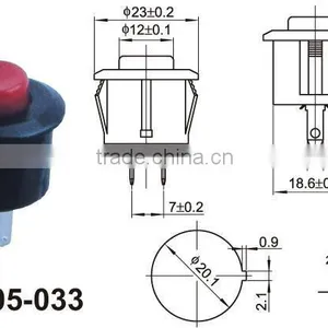 5 Keys Kitchen Exhaust Range Hood Switch,Red Button Push Switch N/O 3V 6V 9V 12V 24V Momentary Type 4 Car Boat thumbnail-5