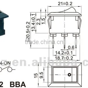 High Quality Temperature Double Push Button Rocker Switch for Electrical Products With Certificate 3 Position Switch thumbnail-3
