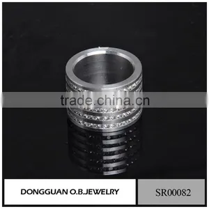 Luxury Mens Diamond Ring /925 Silver Wedding Ring /Stainless Steel Bike Ring thumbnail-4