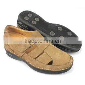 2016 Summer Height Increasing Style Genuine Leather Men Sandals thumbnail-2