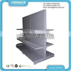Supermarket Display Equipment Semicircle Net Folding Steel Chrome Wire Shelving thumbnail-3