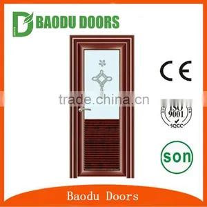 Beautiful Aluminum Toilet Door Soundproof Interior Glass Door thumbnail-2