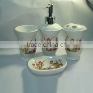 4pcs Ceramic Bathroom Set thumbnail-6