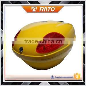 Good Material Yellow Motorcycle Rear Box Top Box Motorcycle Tail Box thumbnail-1
