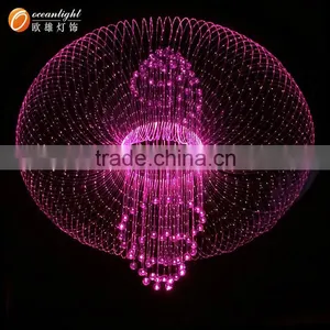 Fiber Optic Lighting Zhongshan Guzhen Factory Crystal Ball for Fiber Optic Fiber Optic Ceiling Light Crystal OM165W thumbnail-4