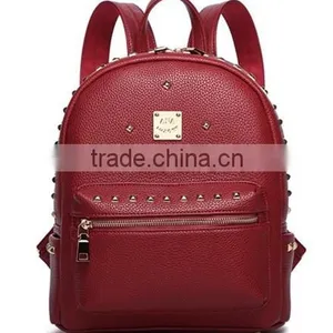 Women Leather Backpack With Rivets, Backpack Leather thumbnail-2