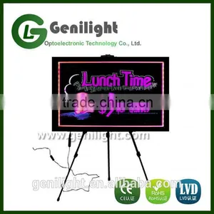 20*30cm Flashing Illuminated Erasable Neon RGB 5050 LED Message Writing Board thumbnail-1