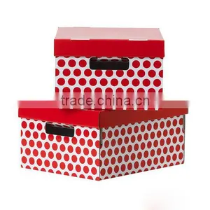 Flower Printed Foldable Packaging Kraft Paper Gift Box thumbnail-1