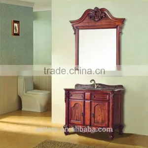 Wholesale Beige Yellow Floor Stand Hotel Bathroom Cabinet WTS839 thumbnail-6