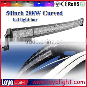 Popular Dual Row Curved Bar Light 288W 50'' Rotating Led Light Bar thumbnail-1