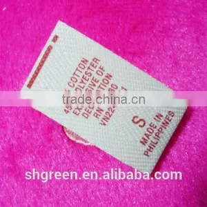 Printing Single Side Washing Content Neck Label Tags thumbnail-1