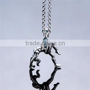 New Jewelry Dancing Lady Sterling Silver Dangle Charms S007 thumbnail-3