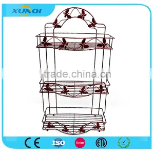 3 Tier Chrome Wire Storage Rack for Bathroom /Corner Rack/Shower Caddy/Bathroom Shelver DSCN1446 thumbnail-1