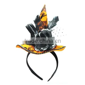 FASHION PRINTING FABRIC WITCH HAT HEADBAND thumbnail-1