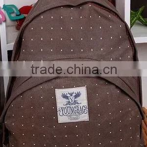New Design Star Canvas Backpack in China Ready Goods thumbnail-3