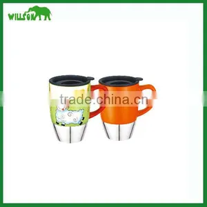 New Item 430ml Ceramic Coffee Mug With Handle and Lid thumbnail-1