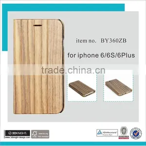 Premium Clear Wood Kelvar Flip Shock Proof Phone Case For Apple Iphone 6s thumbnail-1