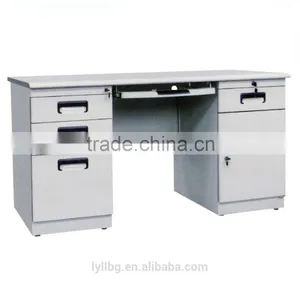 Factory Directly Office Furniture L Shaped Computer Desk With MDF Top Board thumbnail-3