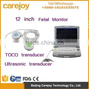 12 Inch FHR TOCO FM Fetal Monitor NST CTG Detecting Fetus Fetal Movement Single Twins Optional thumbnail-1