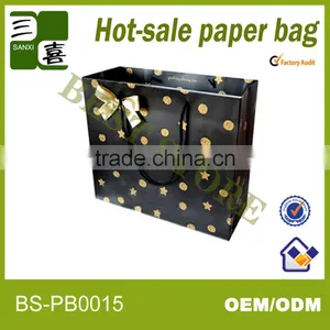 2014 Newest Eco-friendly Coated Paper Shopping Bag for Shoes and Clothes With Matt Lamination thumbnail-1